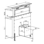 Máy hút mùi FANDI STONE PR90 90cm âm bàn - Ảnh 2
