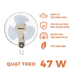 Quạt treo tường NANOCO NWF1611BE Beige - Ảnh 3