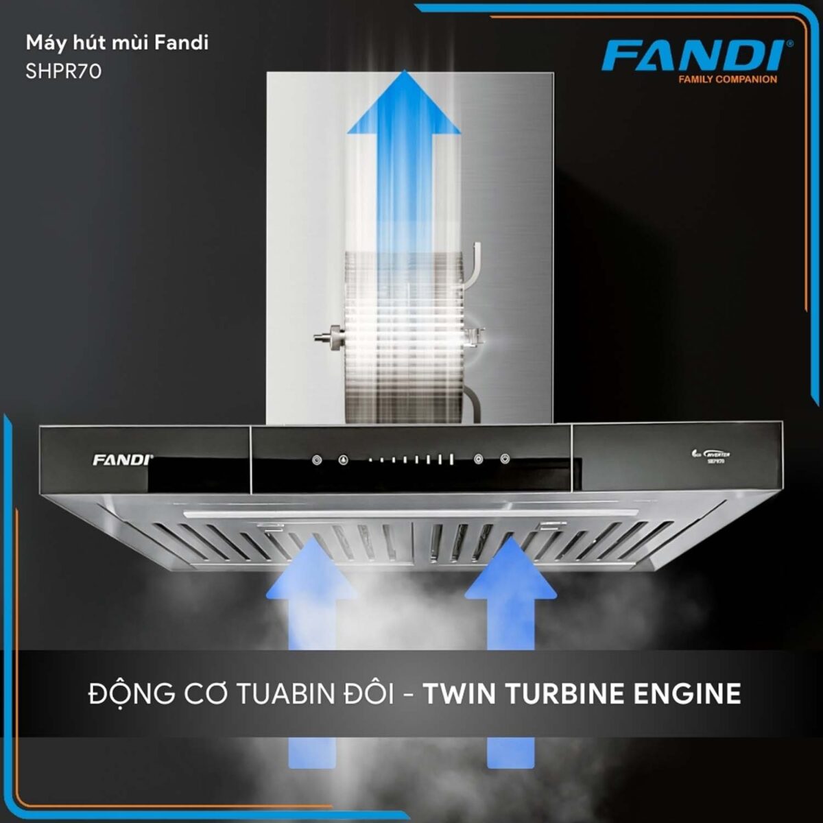 Máy hút mùi FANDI FD-SHPR70 70cm chữ T - Ảnh 5