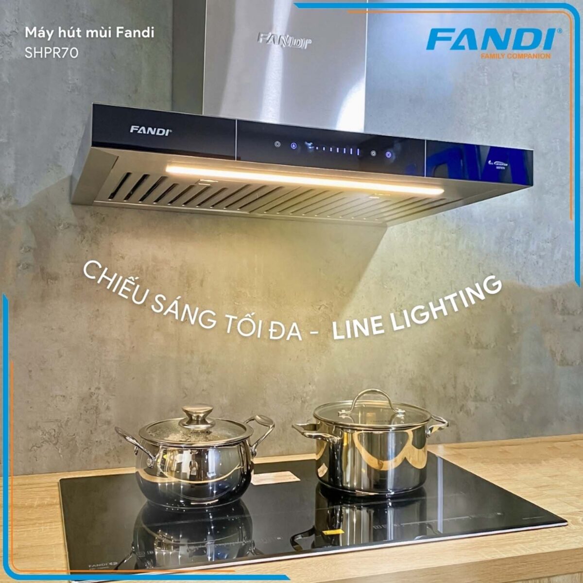 Máy hút mùi FANDI FD-SHPR70 70cm chữ T - Ảnh 7