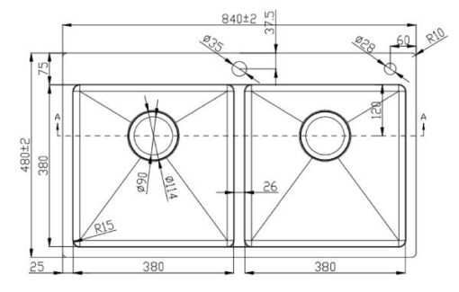 Bản-vẽ-kích-thước-chậu-rửa-bát-gento-gt04-8448c