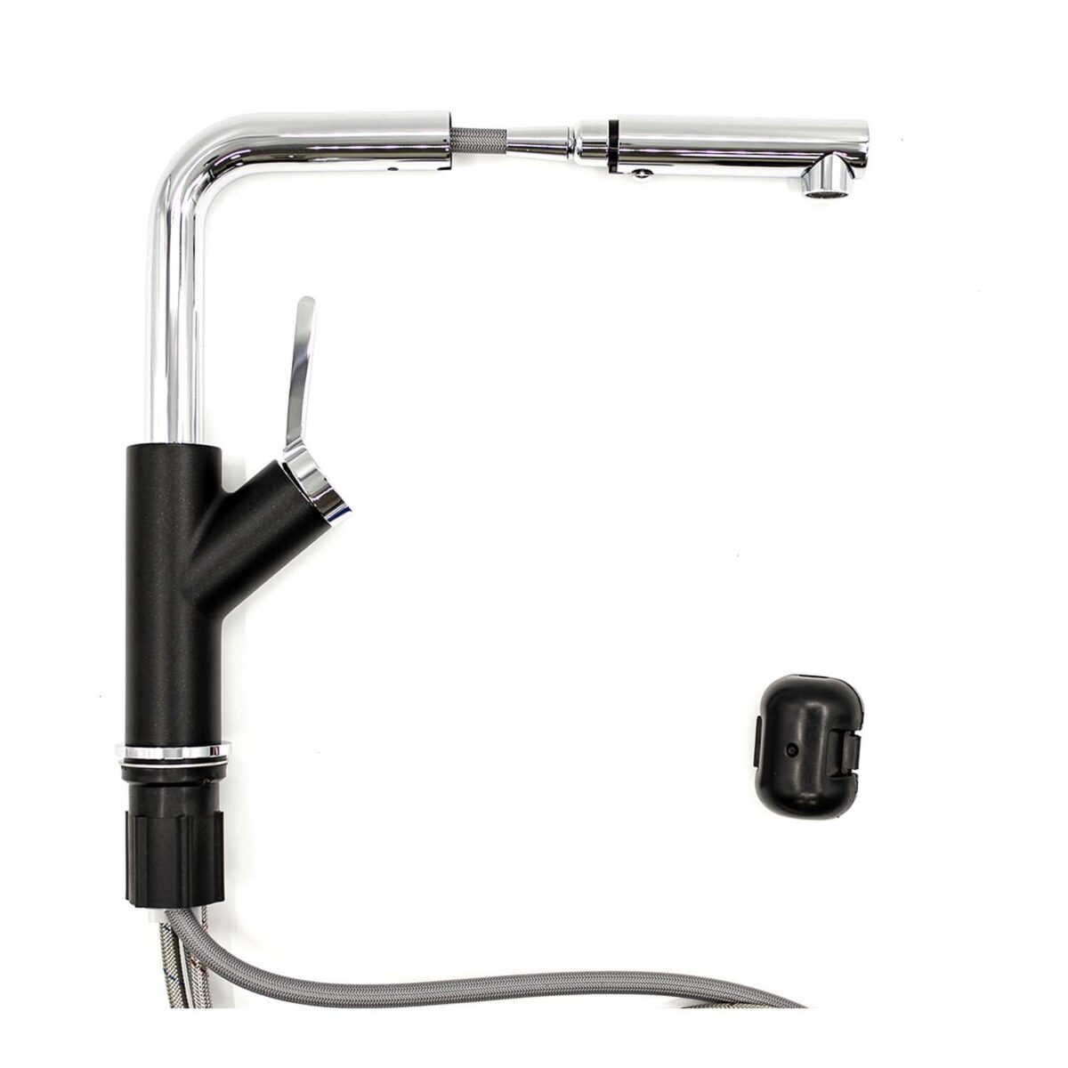 Vòi rửa bát GENTO GT-204 NEW BLACK rút dây nóng lạnh - Ảnh 5