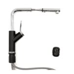 Vòi rửa bát GENTO GT-204 NEW BLACK rút dây nóng lạnh - Ảnh 5