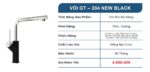 Vòi rửa bát GENTO GT-204 NEW BLACK rút dây nóng lạnh - Ảnh 3