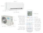 Bản vẽ kĩ thuật Điều Hòa Casper Inverter XH-09IF35 9000Btu 2 Chiều