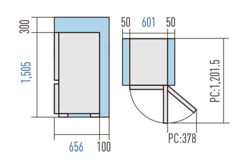 Ban ve kich thuoc Tu Lanh Panasonic Inverter NR SP275CPAV 251 Lit