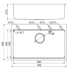 Bản-vẽ-kích-thước-chậu-rửa-bát-gento-gt04-7046