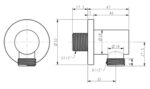 Bản vẽ kỹ thuật Cút nối vòi sen âm tường American Standard FFAS9140CS dòng EasySET