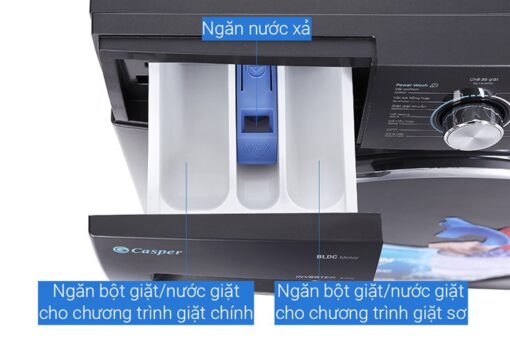May giat Casper WF 85I140BGB 8.5Kg long ngang inverter 3