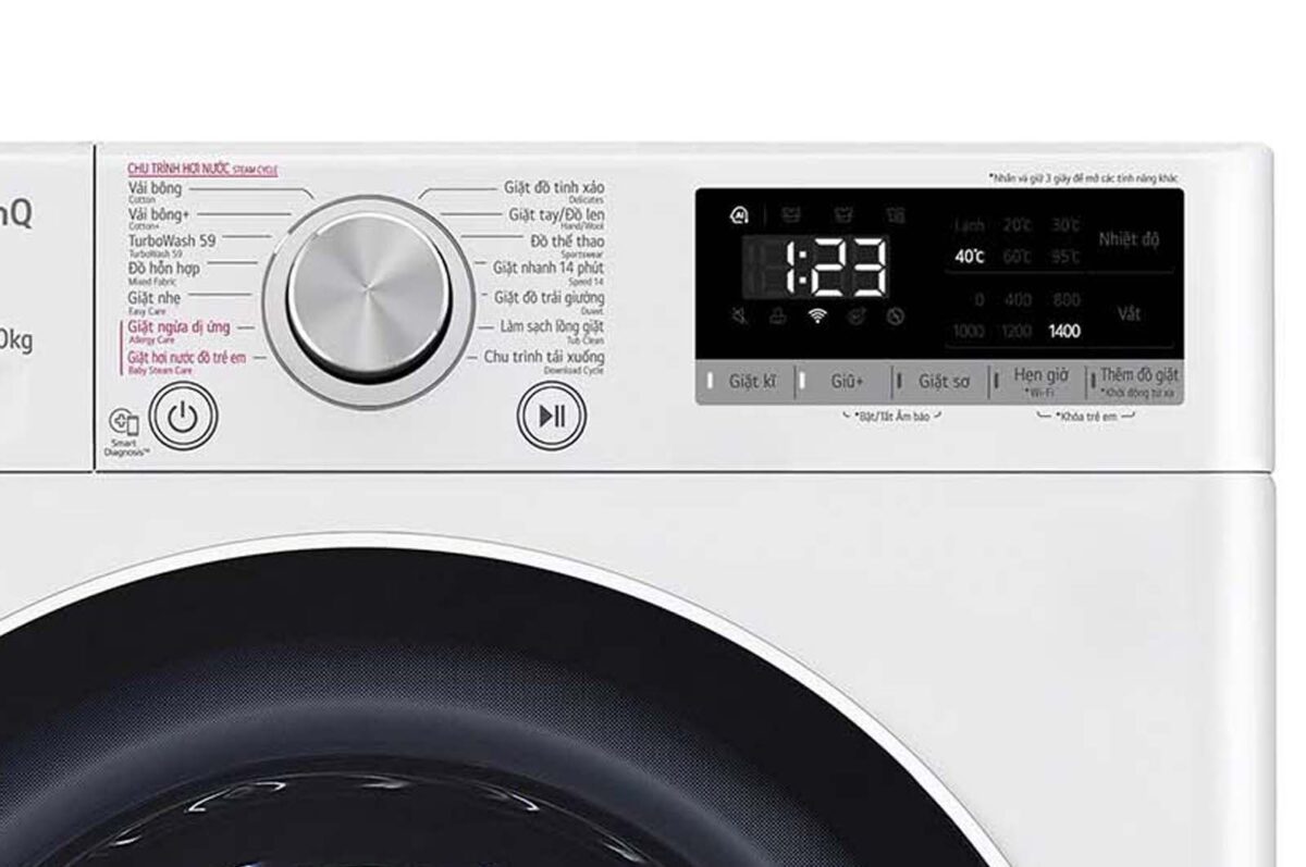 Máy giặt LG FV1410S4W1 10kg inverter - Ảnh 11