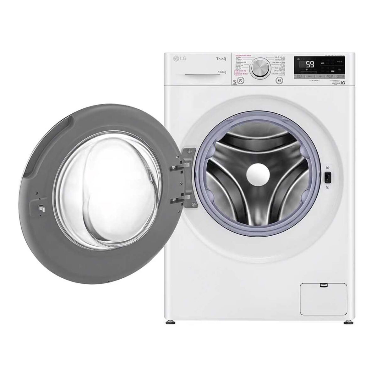 Máy giặt sấy LG FV1410D4W1 10kg 6kg inverter - Ảnh 2
