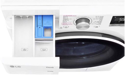 May giat say LG FV1410D4W1 giat 10Kg say 6Kg long ngang inverter 5