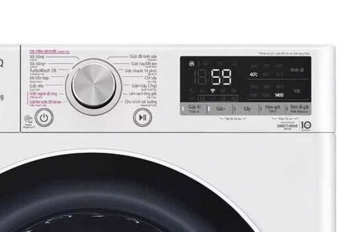 May giat say LG FV1411D4W giat 11Kg say 7Kg long ngang inverter 4