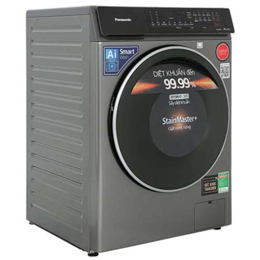 May giat say Panasonic NA S96FC1LVT giat 9kg say 6kg long ngang 3