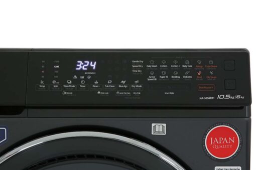 May giat say Panasonic NA S96FR1BVT giat 9kg say 6kg long ngang 4