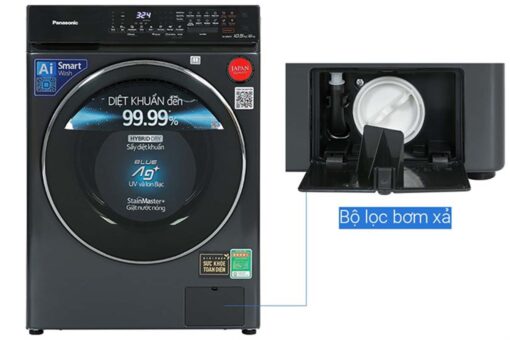 May giat say Panasonic NA S96FR1BVT giat 9kg say 6kg long ngang 7