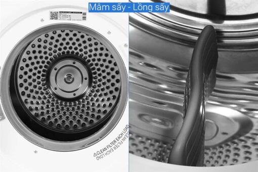 May say quan ao Electrolux EDV754H3WB 7.5Kg 7