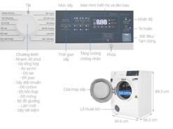Thong so ky thuat May say quan ao Electrolux EDV854J3WB 8.5Kg