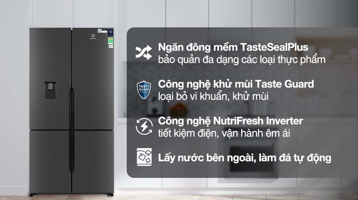 Tủ lạnh Electrolux EQE5660A-B Multi Door 562 lít inverter 1 Tinh nang Tu lanh Electrolux EQE5660A B Multi Door 562 lit inverter 2