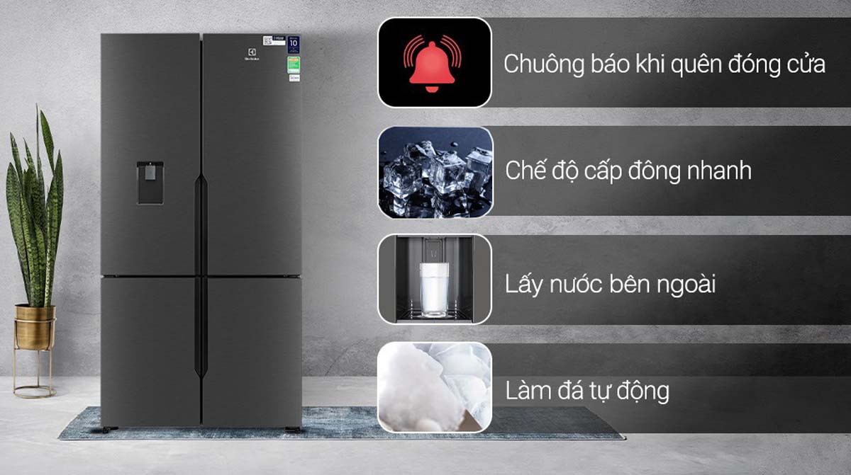 Tủ lạnh Electrolux EQE5660A-B Multi Door 562 lít inverter 4 Tinh nang Tu lanh Electrolux EQE5660A B Multi Door 562 lit inverter 5