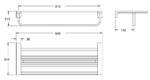 Bản vẽ kỹ thuật Giá treo khăn American Standard WF-1395CS ACACIA EVOLUTION