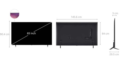kich thuoc Tivi LG 65QNED80SRA 65 inch 4K QNED Smart
