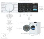 Máy giặt Casper WF-105I140BWC 10.5kg inverter - Ảnh 3