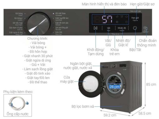 thong so ky thuat May giat LG FB1209S6M 9Kg long ngang inverter