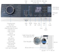 thong so ky thuat May giat say Electrolux EWW9024P5WB giat 9Kg say 6Kg long ngang inverter