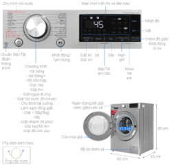 thong so ky thuat May giat say LG FV1409G4V giat 9Kg say 5Kg long ngang inverter