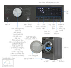 thong so ky thuat May giat say LG FV1411H3BA 11Kg 7Kg long ngang inverter