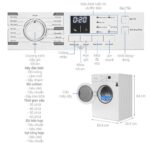 Máy sấy quần áo Casper TD-72VWD 72Kg - Ảnh 3