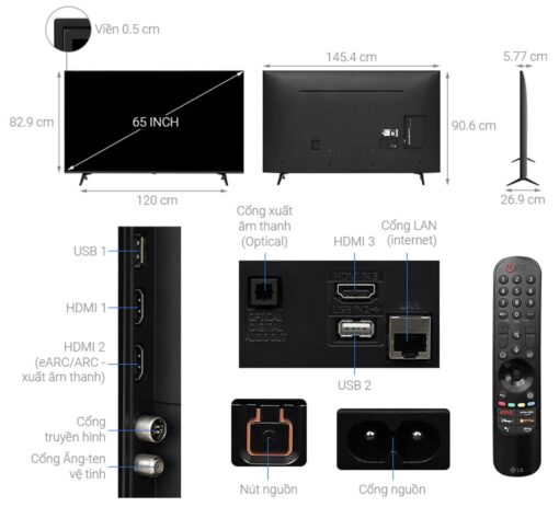thong so ky thuat Tivi LG 65UQ8000PSC 65 inch 4K LED Smart