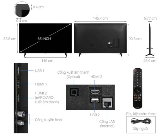 thong so ky thuat Tivi LG 65UR7550PSC 65 inch 4K LED Smart