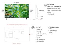 thong so ky thuat Tivi LG 75UQ8000PSC 75 inch 4K LED Smart