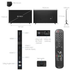 thong so ky thuat Tivi LG 86QNED80TSA 86 inch 4K QNED Smart
