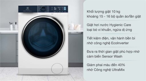 tinh nang May giat Electrolux EWF1042Q7WB 10Kg long ngang inverter