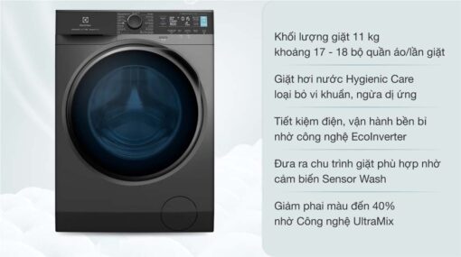 tinh nang May giat Electrolux EWF1142R7SB 11Kg long ngang inverter