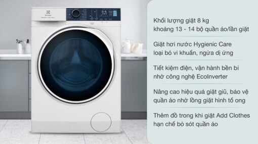 tinh nang May giat Electrolux EWF8024P5WB 8Kg long ngang inverter