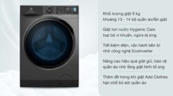 tinh nang May giat Electrolux EWF9024P5SB 9Kg long ngang inverter