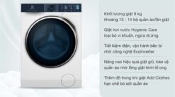tinh nang May giat Electrolux EWF9024P5WB 9Kg long ngang inverter