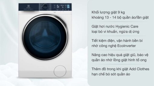 tinh nang May giat Electrolux EWF9024P5WB 9Kg long ngang inverter