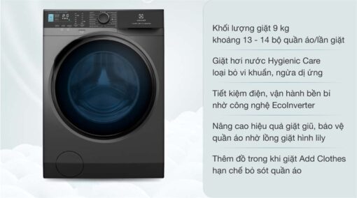 tinh nang May giat Electrolux EWF9042R7SB 9Kg long ngang inverter