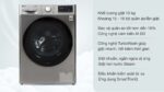 Máy giặt LG FV1410S4P 10kg inverter - Ảnh 2