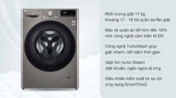 tinh nang May giat LG FV1411S4P 11Kg long ngang inverter