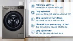 tinh nang May giat LG FV1414S3P 14Kg long ngang inverter