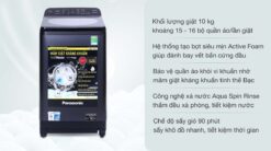 tinh nang May giat Panasonic NA F100A9DRV 10Kg long dung