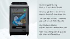 tinh nang May giat Panasonic NA FD10AR1BV 10.5Kg long dung inverter