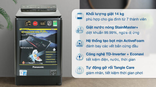 tinh nang May giat Panasonic NA FD14V1BRV 14Kg long dung inverter