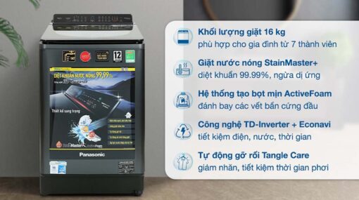 tinh nang May giat Panasonic NA FD16V1BRV 16Kg long dung inverter